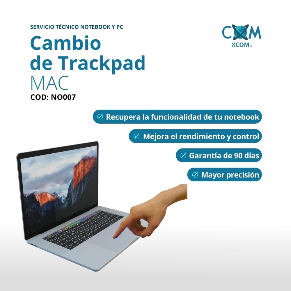 Servicio  de cambio de trackpad