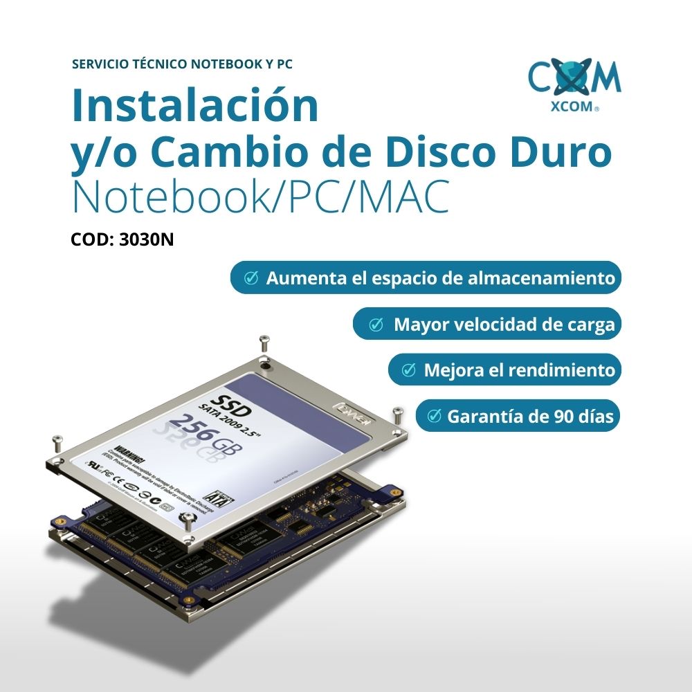 Servicio de cambio de discos duro