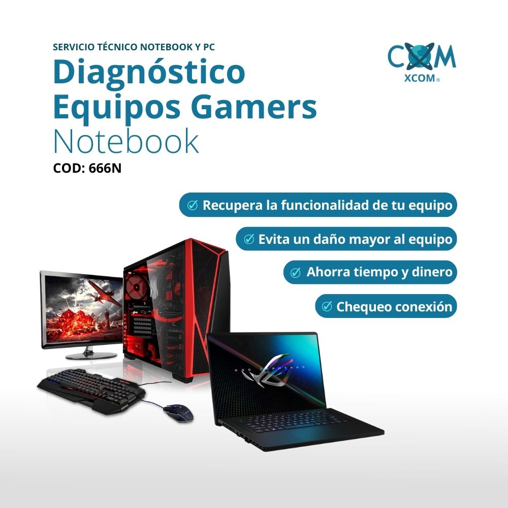 Servicio de diagnostico equipos gamer