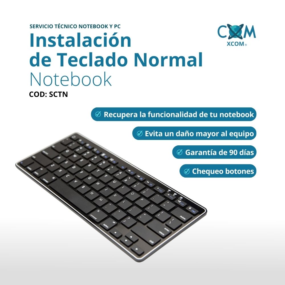 Servicio de instalacion de teclado normal notebook