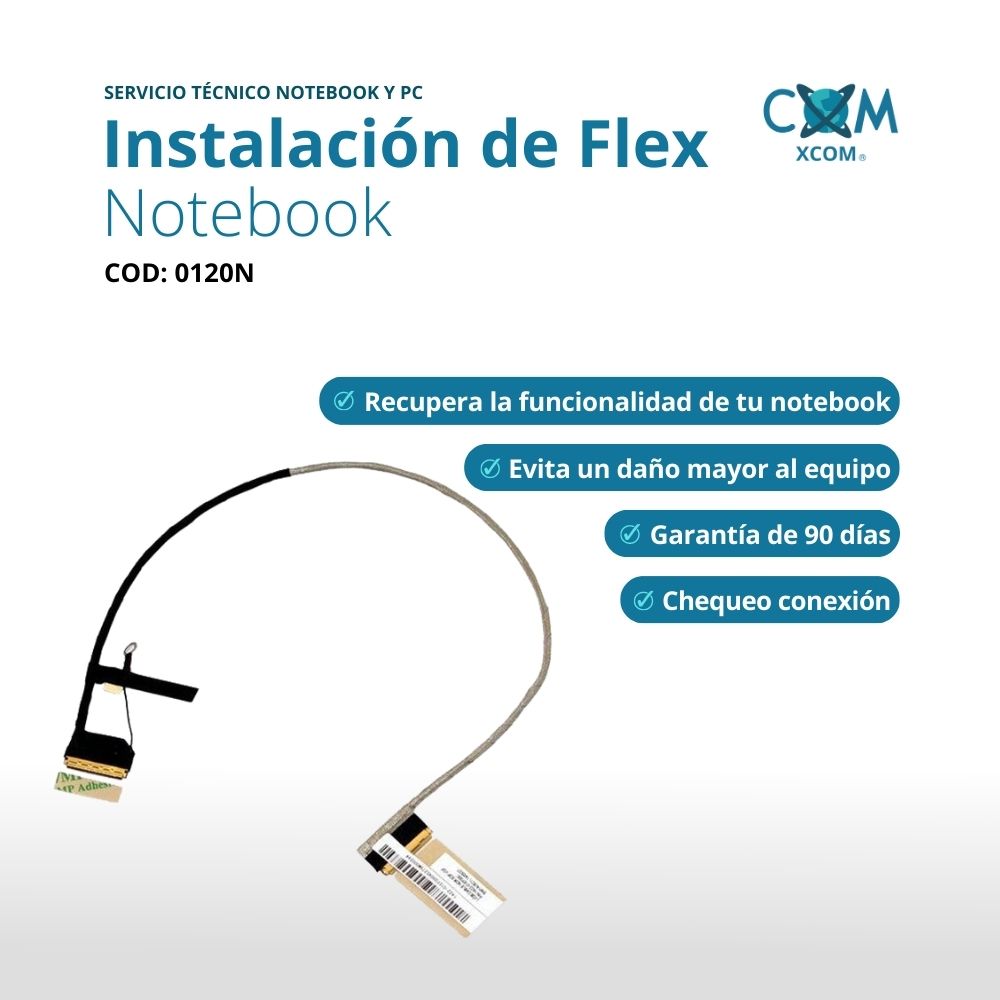 Servicio de instalacion flex notebook