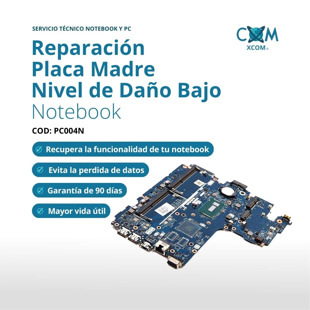 Servicio de reparacion de placa madre notebook especializado nv de daño bajo