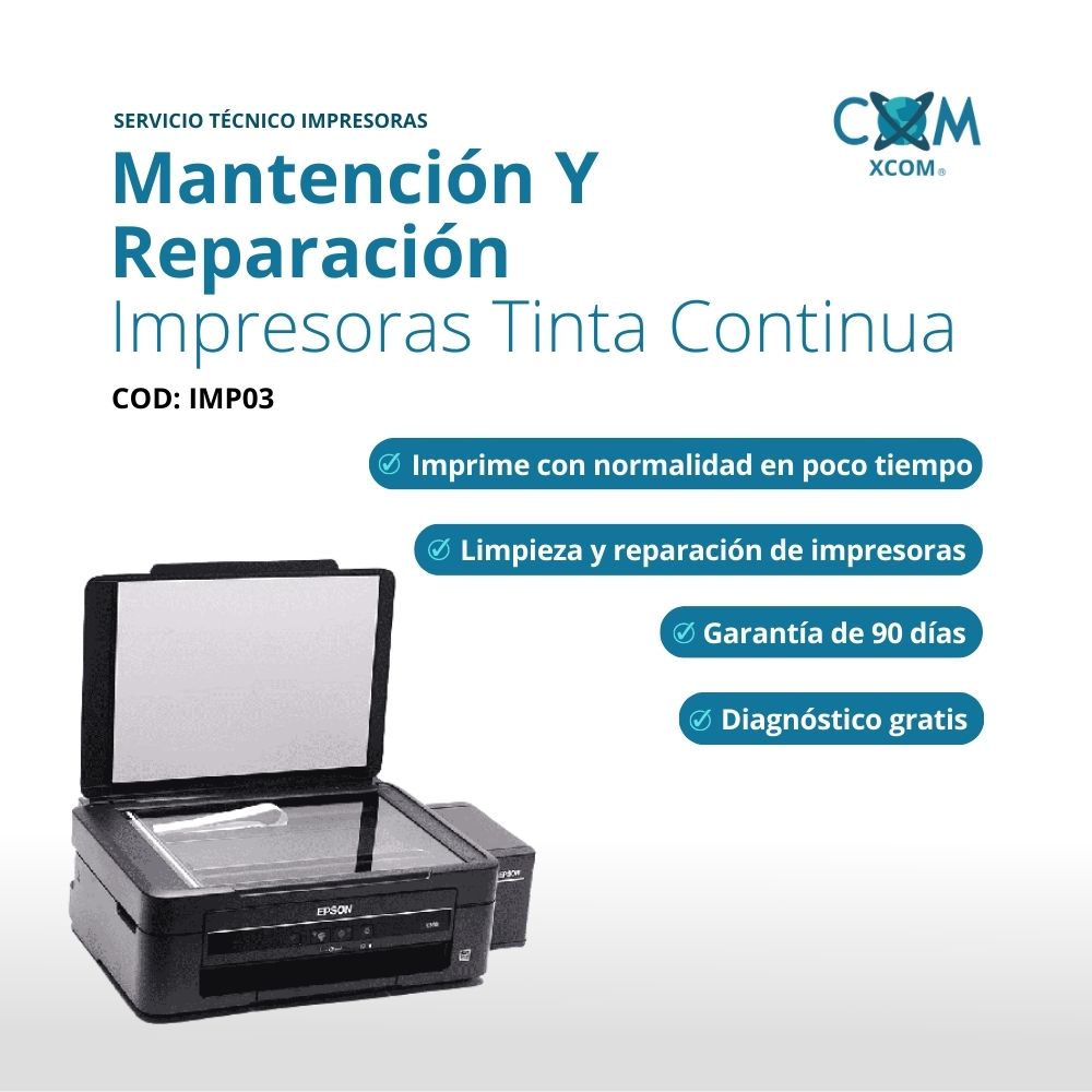 Servicio de mantencion y reparacion impresora tinta continua