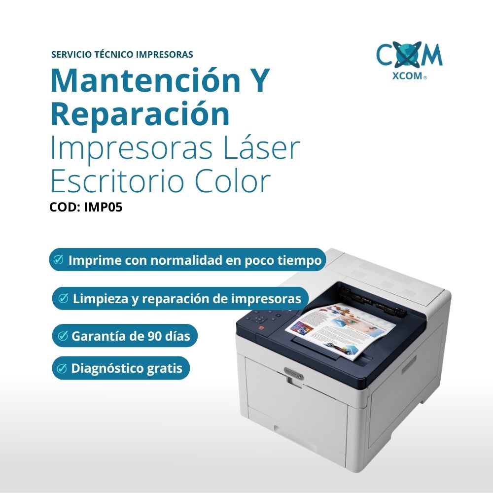 Servicio de mantencion y reparacion impresoras laser escritorio color