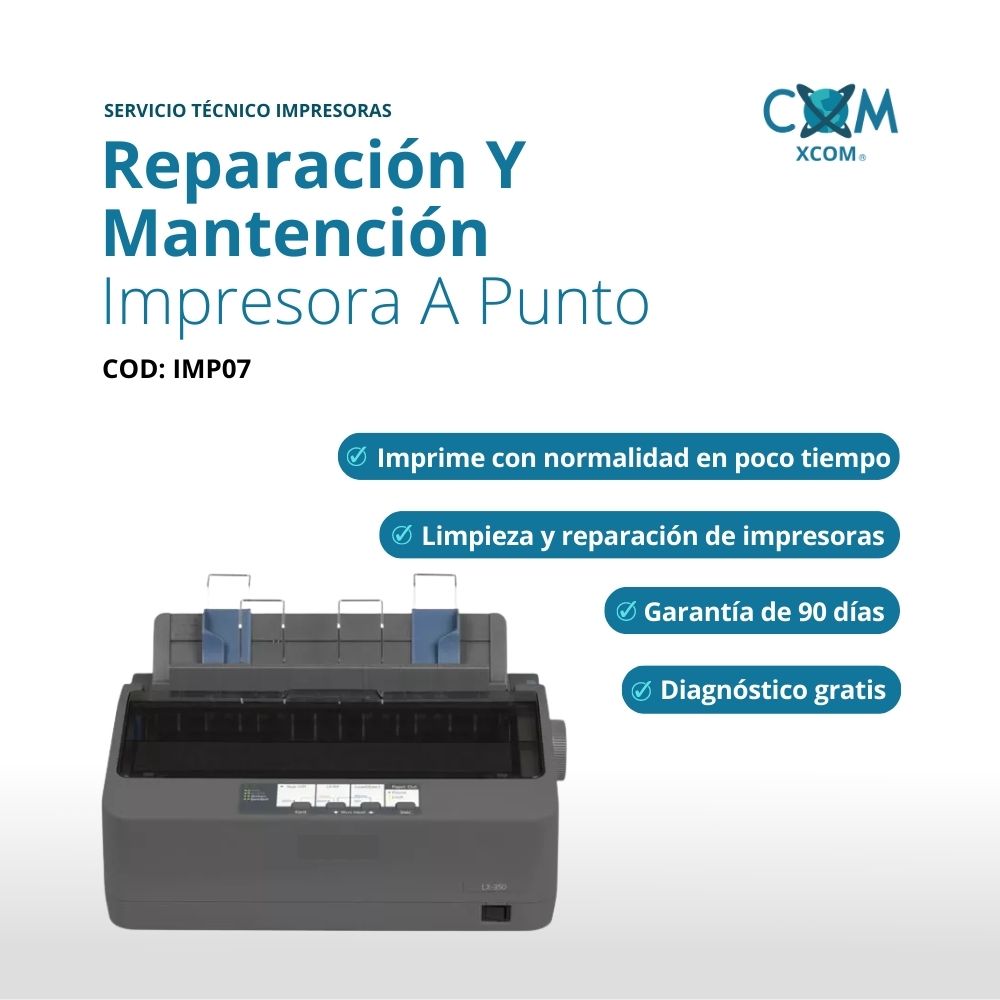 Servicio de reparacion y mantencion impresora matriz de punta