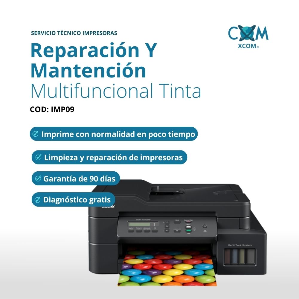 Servicio de reparacion y mantencion multifuncinal tinta