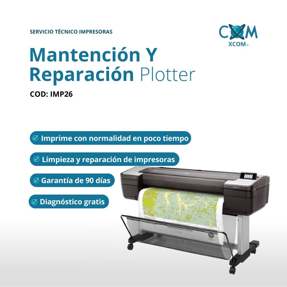 Servicio de mantencion y reparacion plotter