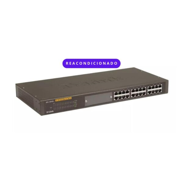Switch d-link des-1024r+  reacondicionado sin configuración