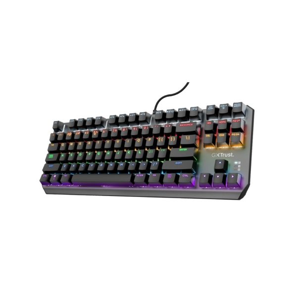 Teclado gamer trust callaz rgb mecanico 24407