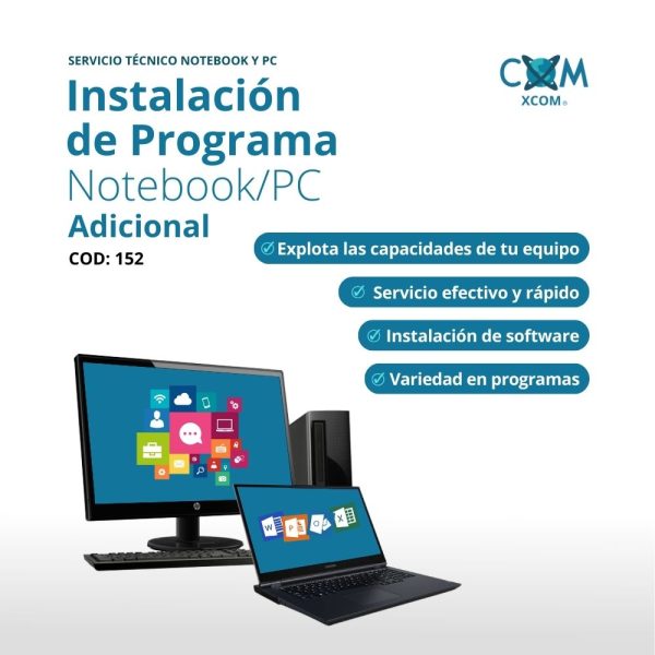 INSTALACION PROGRAMA ADICIONAL NOTEBOOK/PC