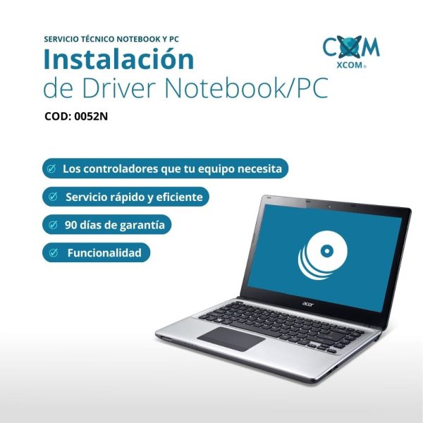 SERVICIO DE INSTALACION DRIVERS NOTEBOOK/PC