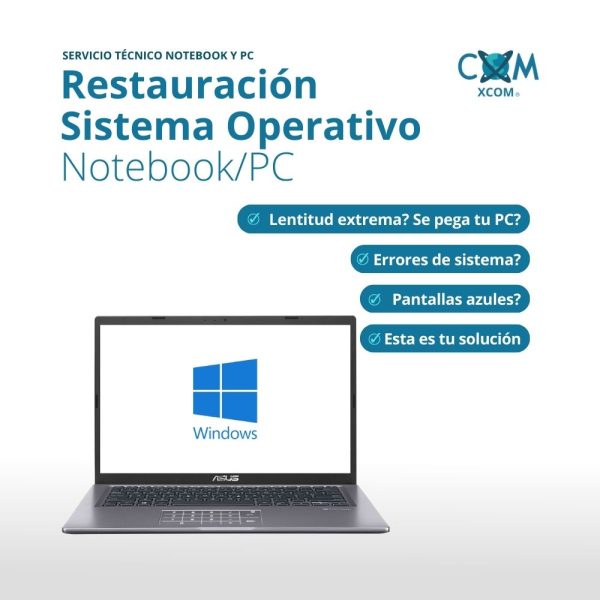 SERVICIO DE ELIMINACIÓN CONTRASEÑA SISTEMA OPERATIVO NOTEBOOK/PC