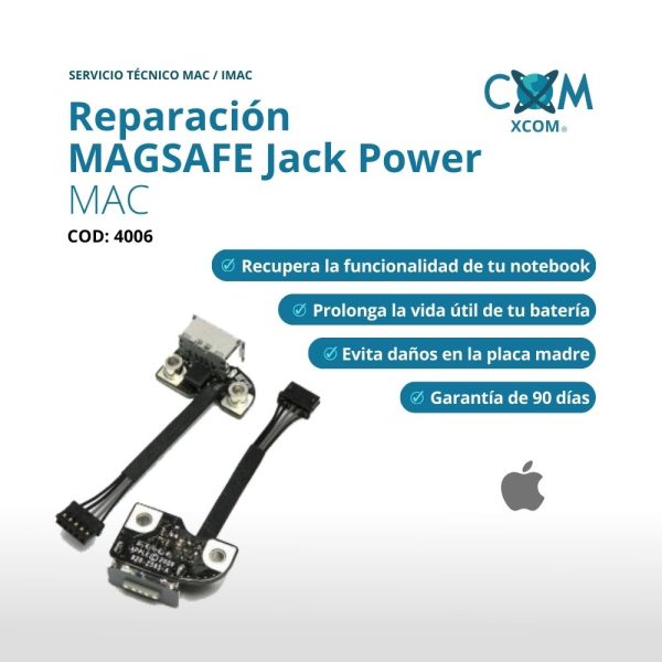 SERVICIO DE REPARACION MAGSAFE (JACK) MAC/IMAC
