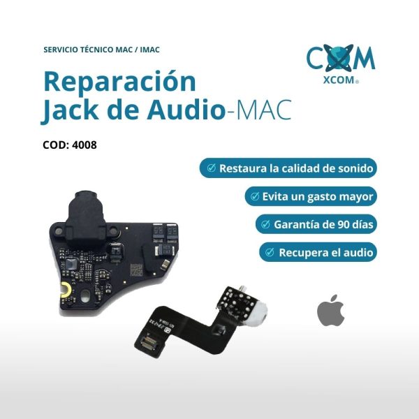 SERVICIO DE REPARACION JACK DE AUDIO MAC/IMAC