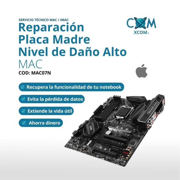 SERVICIO DE REPARACION PLACA MADRE MAC NIVEL DE DAÑO ALTO