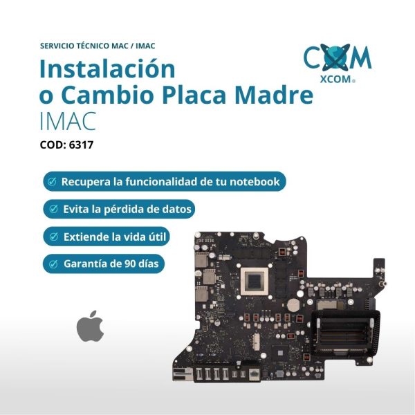 SERVICIO DE INSTALACION O CAMBIO PLACA MADRE IMAC