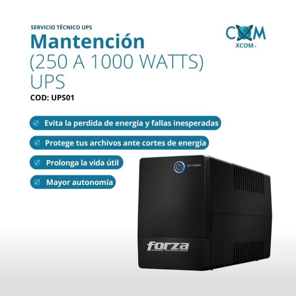 SERVICIO DE MANTENCION UPS (250 A 1000 WATTS)