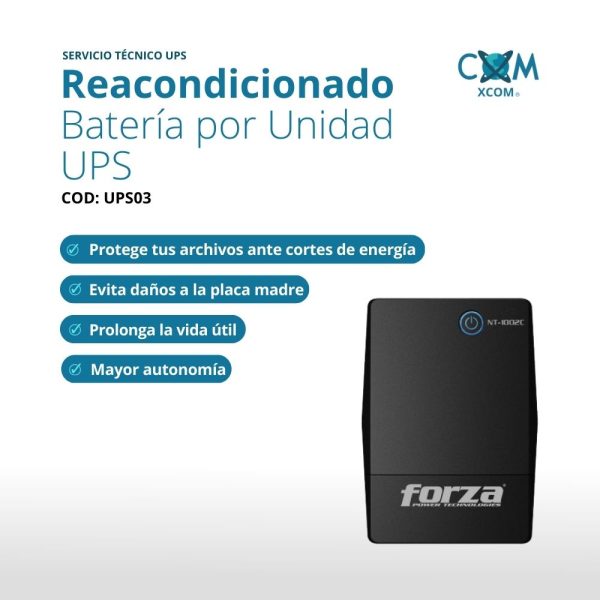 SERVICIO REACONDIONADO BATERIA POR UNIDAD