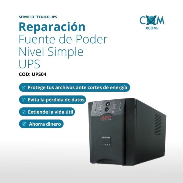 SERVICIO DE REPARACION DE FUENTE DE PODER SIMPLE