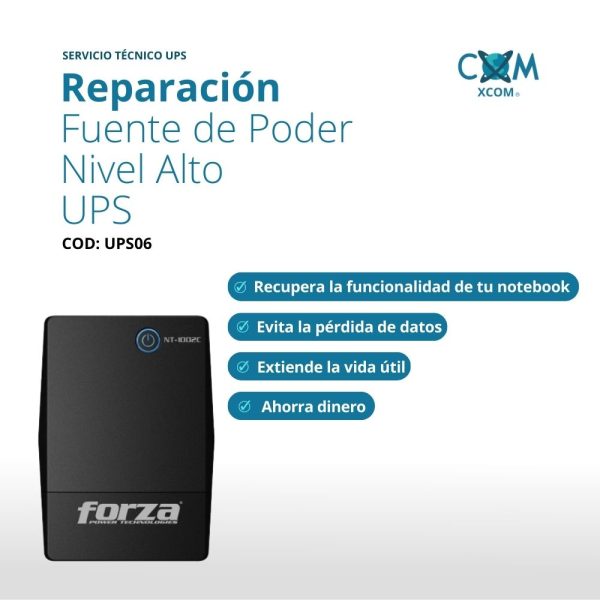 SERVICIO DE REPARACIÓN DE FUENTE DE PODER NIVEL ALTO