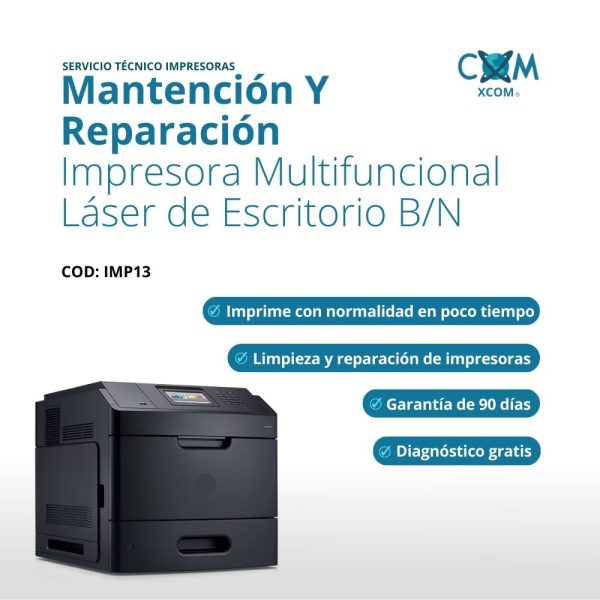 SERVICIO DE MANTENCION Y REPARACION IMPRESORAS MULTIFUNCIONAL LASER DE ESCRITORI