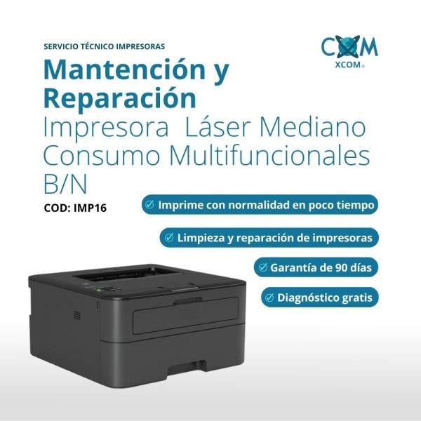 SERVICIO DE MANTENCION Y REPARACION IMPRESORAS LASER MEDIANO CONSUMO MULTIFUNCIO