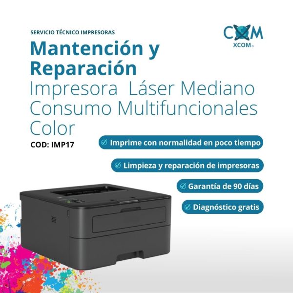 SERVICIO DE MANTENCION Y REPARACION IMPRESORAS LASER MEDIANO CONSUMO MULTIFUNCIO