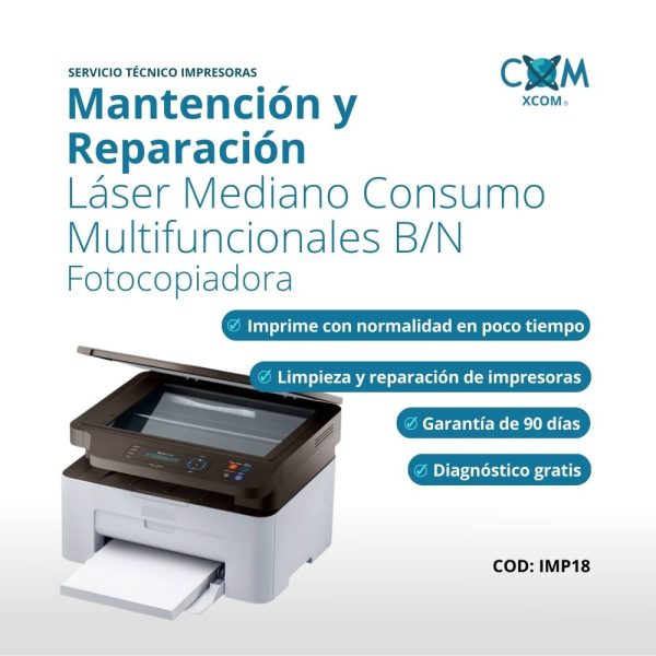 SERVICIO DE MANTENCION Y REPARACION IMPRESORAS LASER ALTO CONSUMO MULTIFUNCIONAL
