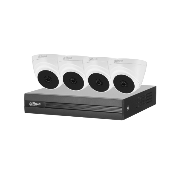 KIT DAHUA 4 CAMARAS DOMO CON DISCO 1TB