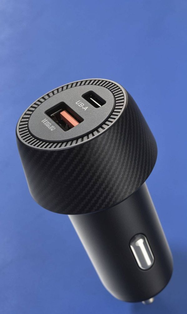 CARGADOR DE AUTO 48W NEGRO