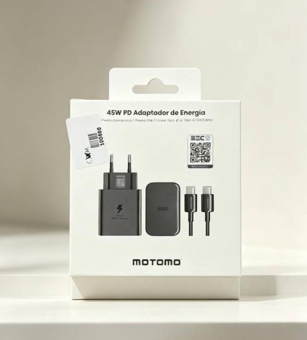 CARGADOR MOTOMO 45W CON CABLE C A C