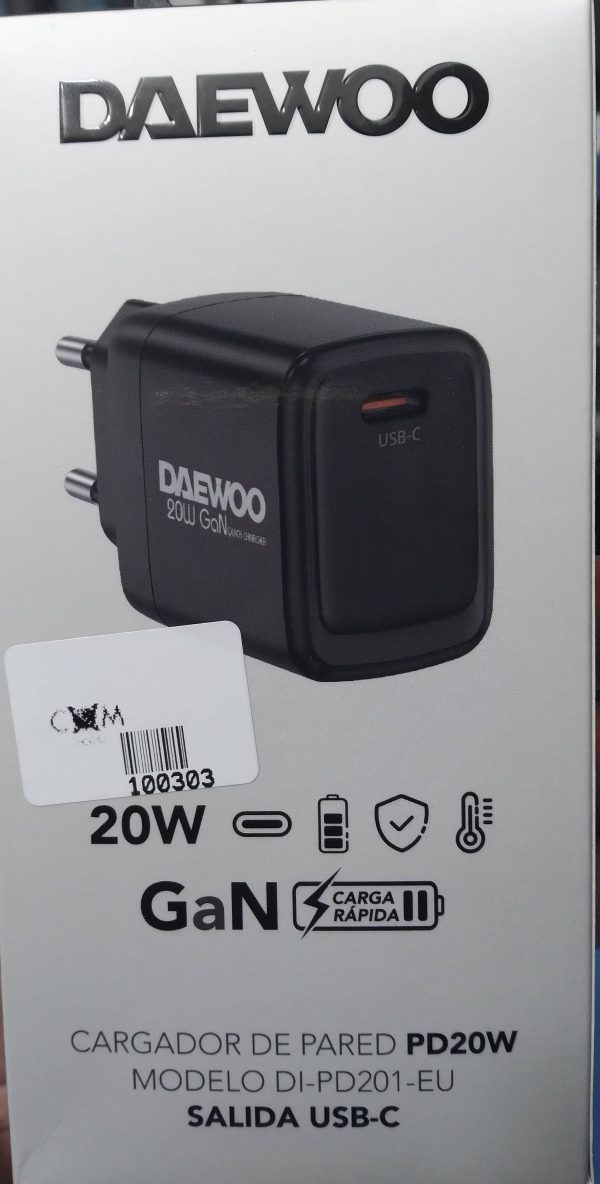 CARGADOR DAEWOO 20W USB C