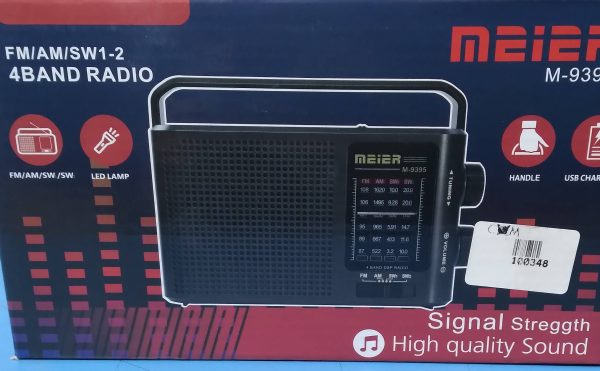 RADIO PORTATIL MEIER  LINTERNA RECARGABLE