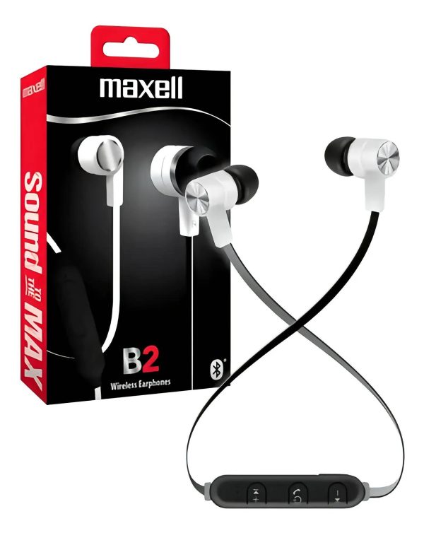 AUDIFONOS MAXELL BT SPORT B2 BLANCO