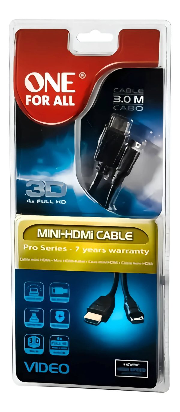 CABLE ONE FOR ALL HDMI A MINI HDMI 3 TS