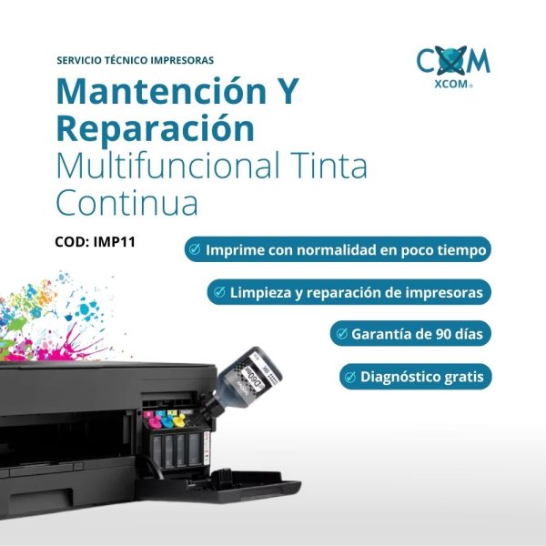SERVICIO DE MANTENCION Y REPARACION MULTIFUNCIONAL TINTA CONTINUA